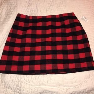 Buffalo Check Plaid Skirt Old Navy Size 10 NWT